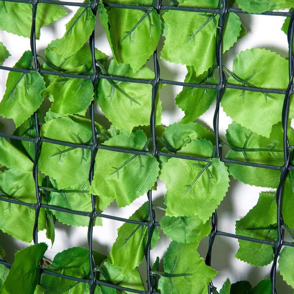 Privacy Screen Artificial Hedge Wall Decoration 1x3m Light Green