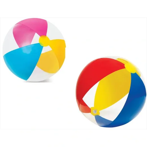 Colorful beach ball Ø 61 cm (set of 2)
