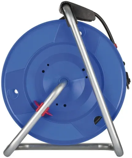 Garant IP20 cable reel, 290mm diameter, special plastic, 4 x 230V sockets, 50m
