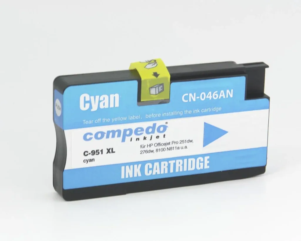 Printer cartridge for HP 951XL cyan