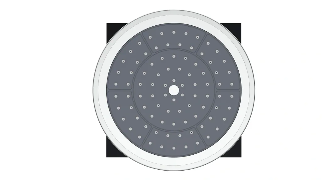 Auxerre shower head, chrome