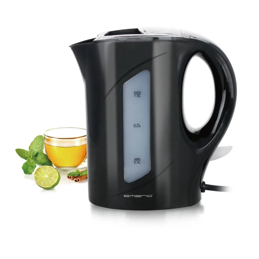 Kettle, 1 liter, 900 watts, black
