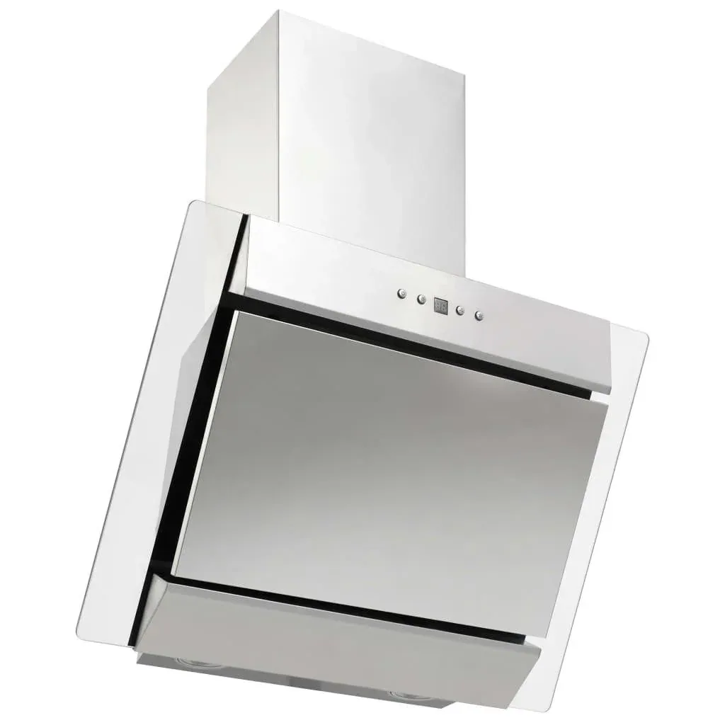 Extractor hood RGB-LED 60 cm made of stainless steel and tempered glass