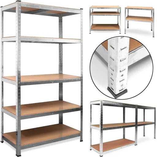 Shelf element 170x75x30cm galvanized