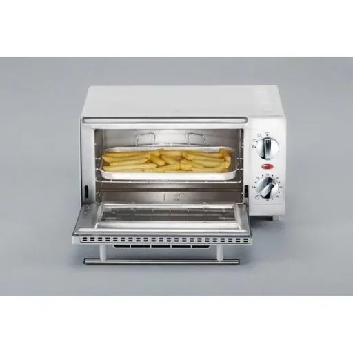 Freestanding mini oven - 800 watts - silver