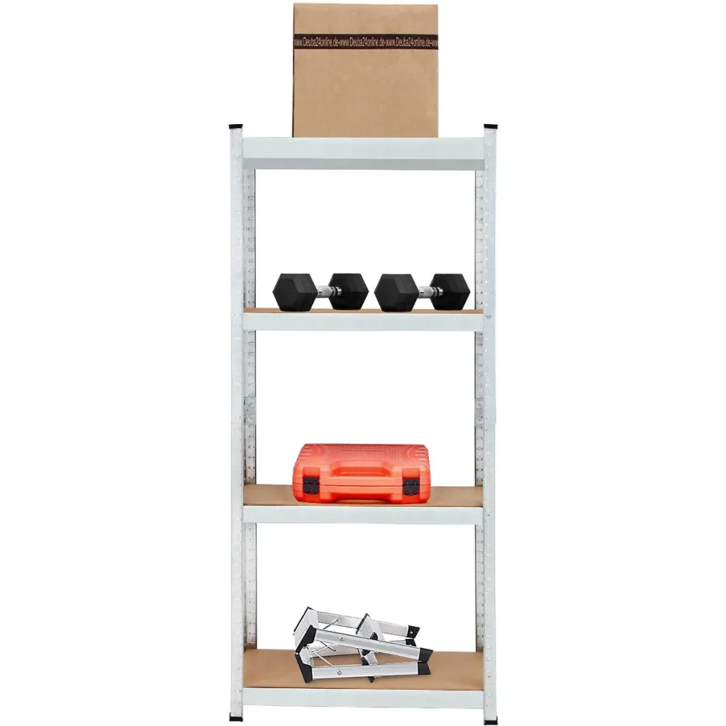 Storage rack/shelf unit - 170x75x30cm - Galvanized - Capacity up to 280kg