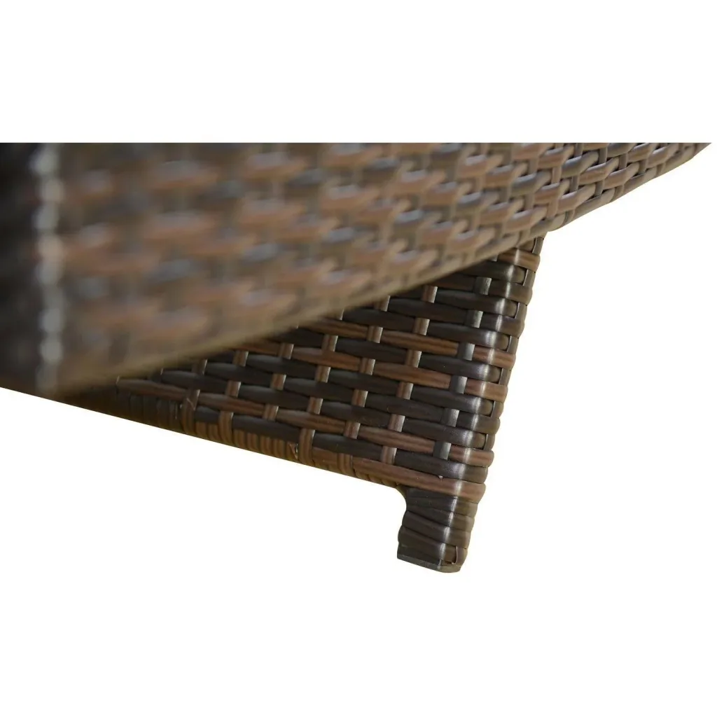 Rattan lounger with adjustable backrest