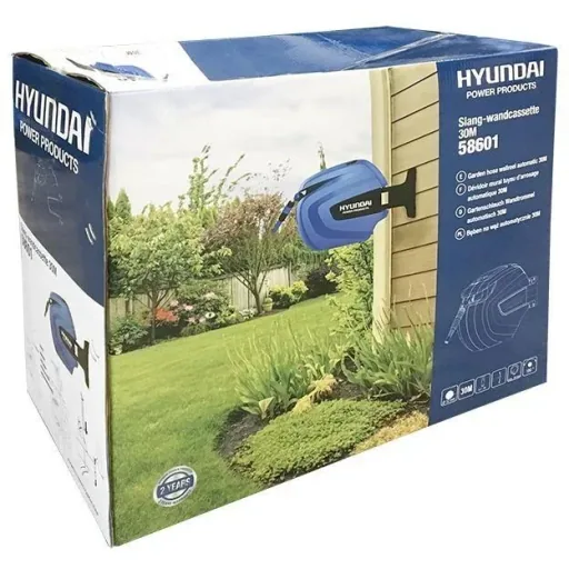 Wall-mounted hose box 30x12mm including 2-piece nozzle set