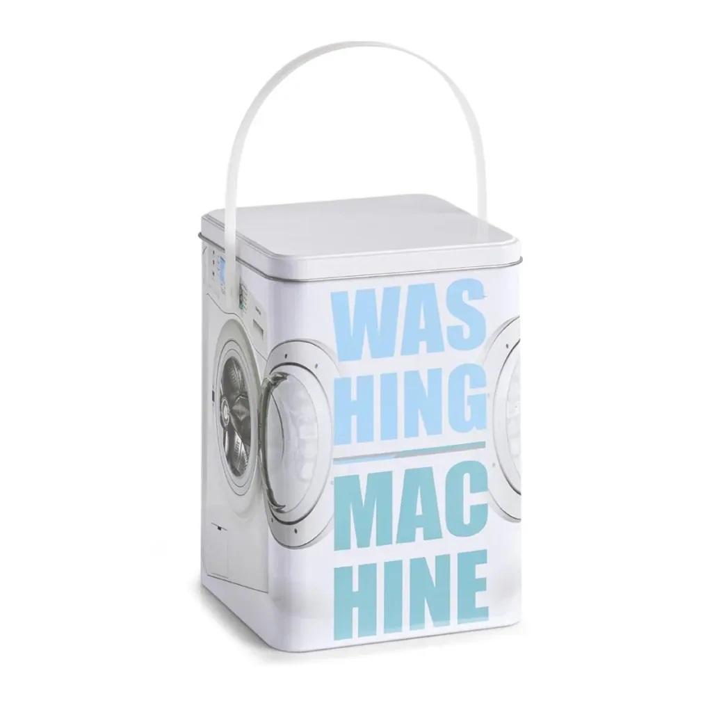Washing powder box "Washing machine", metal