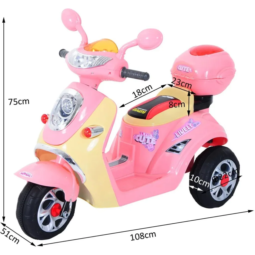 Electric scooter children's electric scooter pink