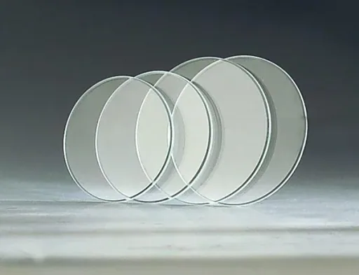 Watch glasses, 100 pieces, 25 - 40 mm, 5 pieces per size, flat ground