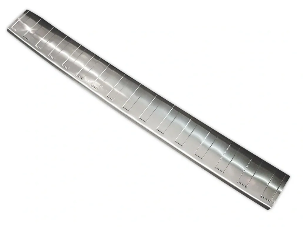 Stainless steel loading sill protector, Opel VIVARO II, 2014-2019. OEM quality with soft, deburred edges.