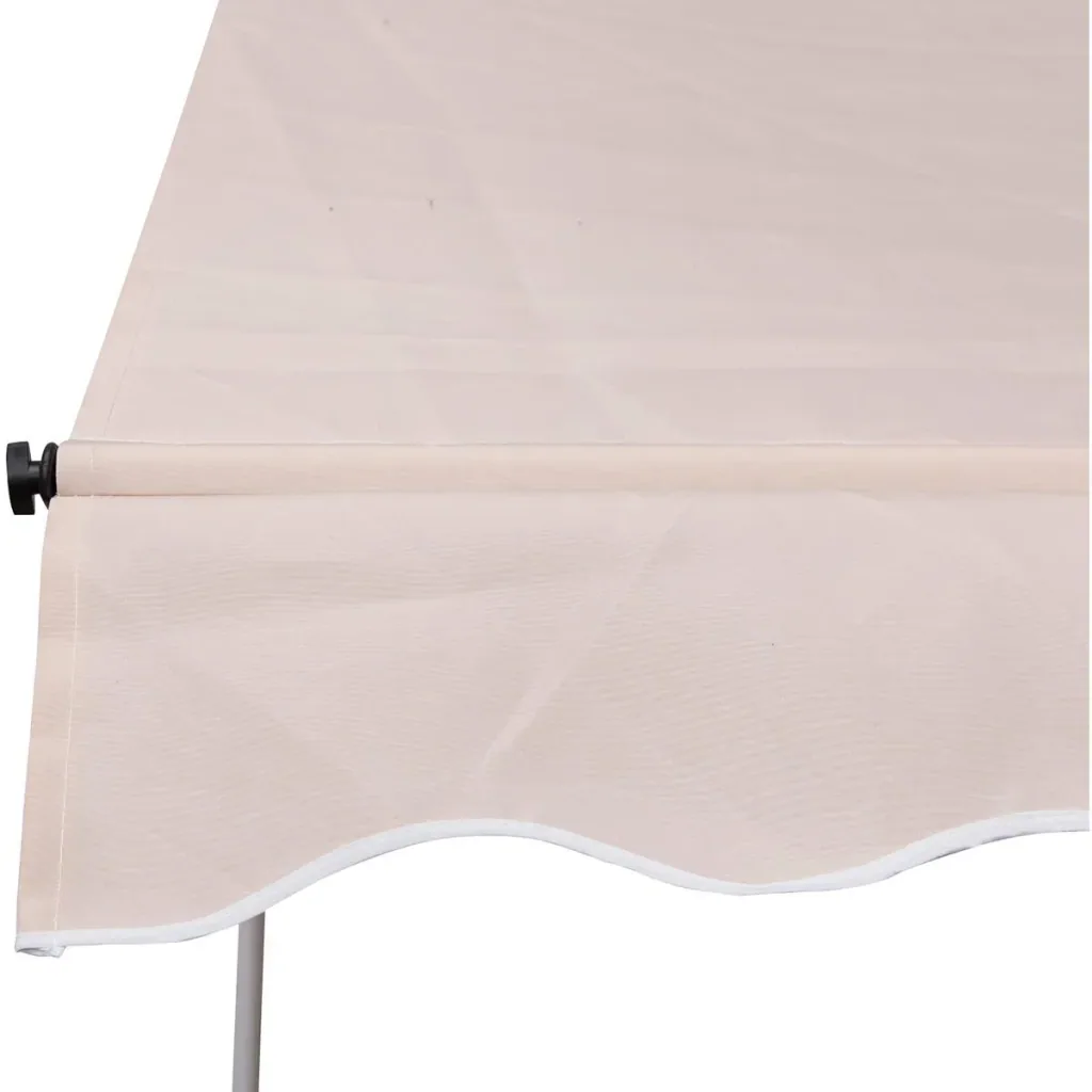 Clamp awning with hand crank
