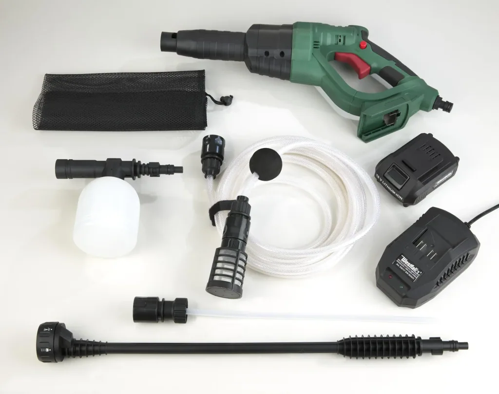 Hogedrukreiniger "Jet Nexx 2", 18 V Li-Ion, inclusief 18 V Li-Ion accu 1,5 Ah en lader 2,4 A