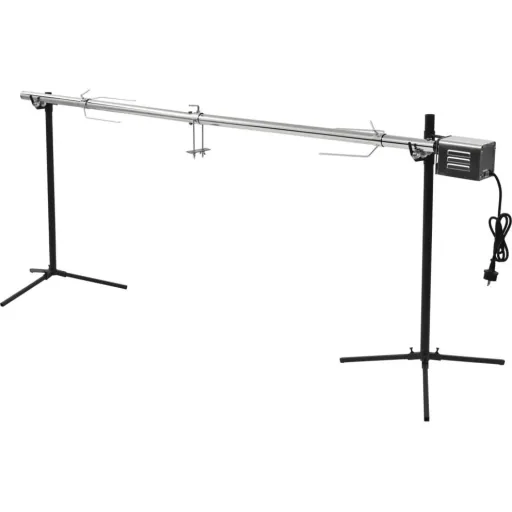 Automatic grill with motor 207x45x81 cm made of stainless steel