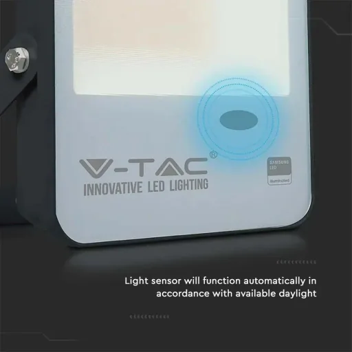 VT-37S LED headlight with day/night sensor - 30 W - 3000 Lm - 6400K - black