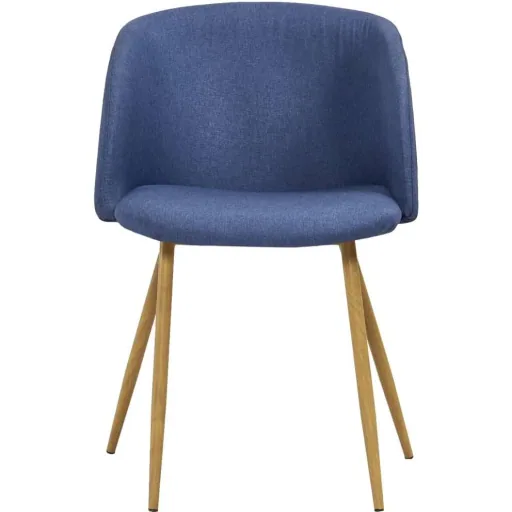 Dining room chairs 2-seater fabric blue