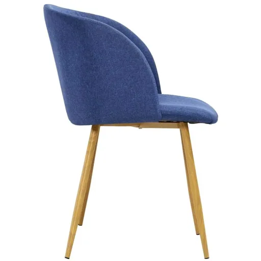 Dining room chairs 2-seater fabric blue