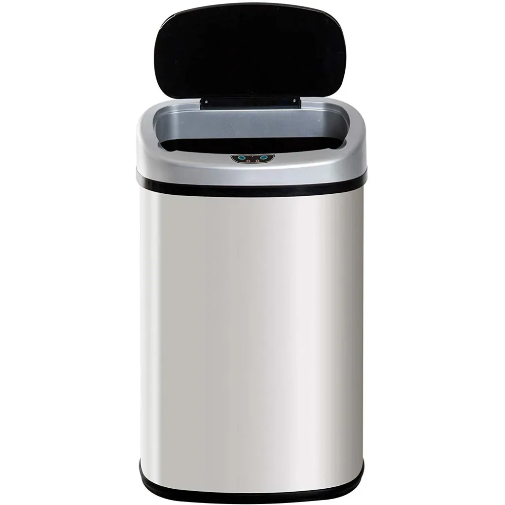Automatic trash can with infrared sensor 58L silver