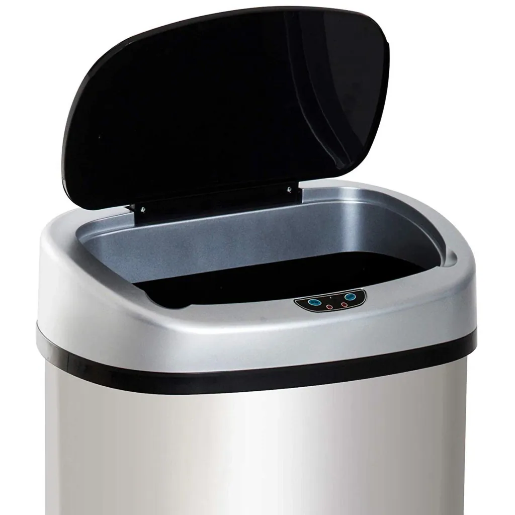 Automatic trash can with infrared sensor 58L silver