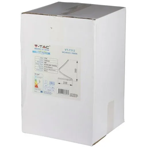 VT-7312 LED design table lamp - 17W - 1300 lumens - 3000K - white