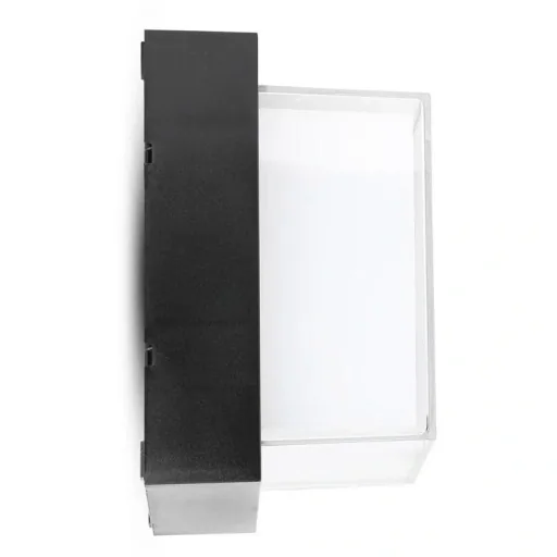 VT-831 LED wall light - 7W - 3000K - 400 lumens - Black - Square