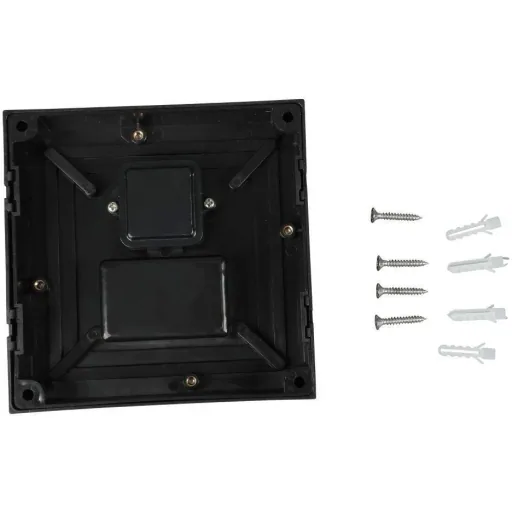 VT-831 LED wall light - 7W - 3000K - 400 lumens - Black - Square