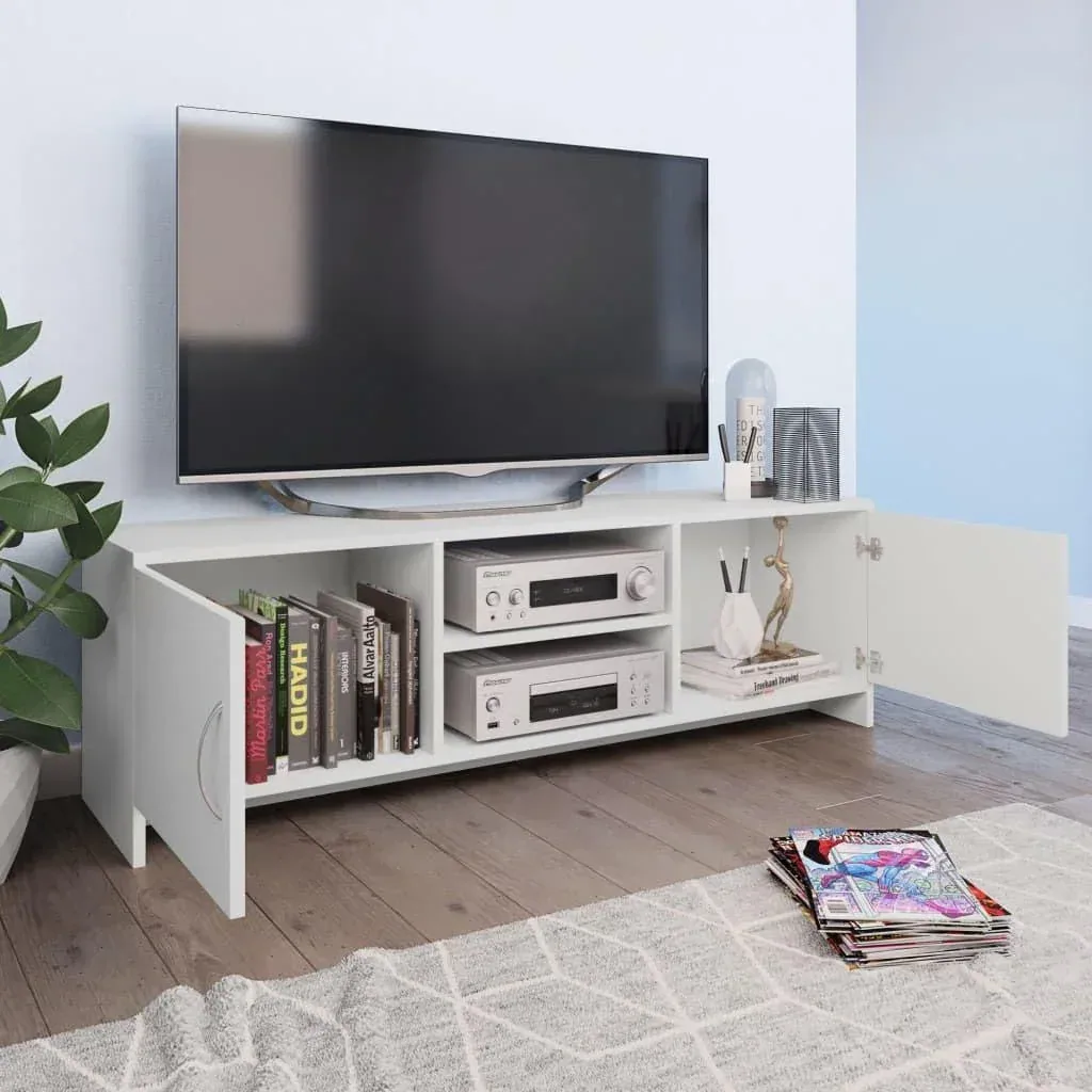 TV cabinet 120x30x37.5 cm chipboard white