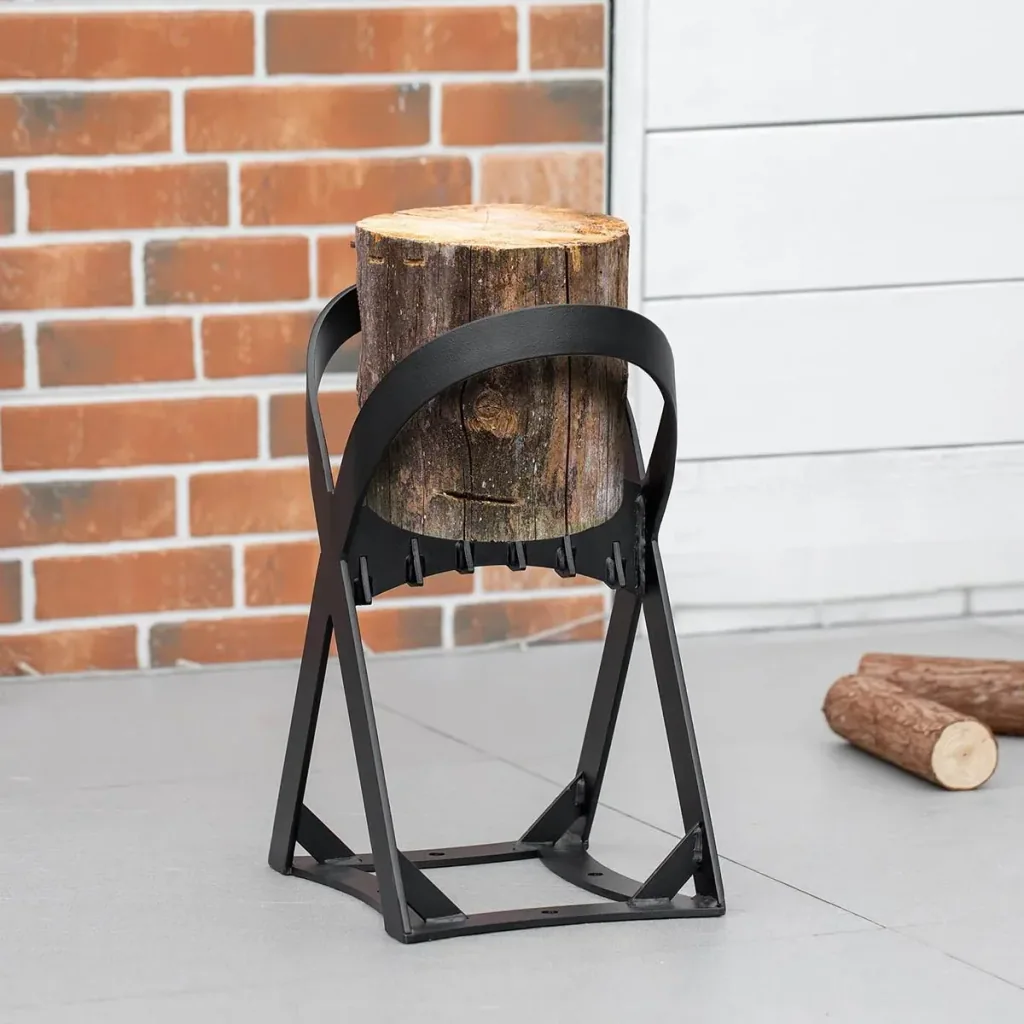 Log Splitter - Carbon Steel - Black - 24.4 x 20.8 x 37.4 cm