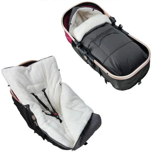 Baby footmuff anthracite 93x56cm g