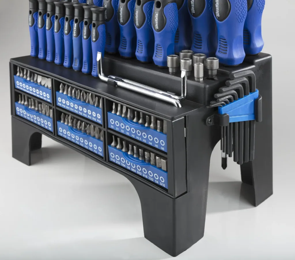 Screwdriver and bit set with holder 109-piece