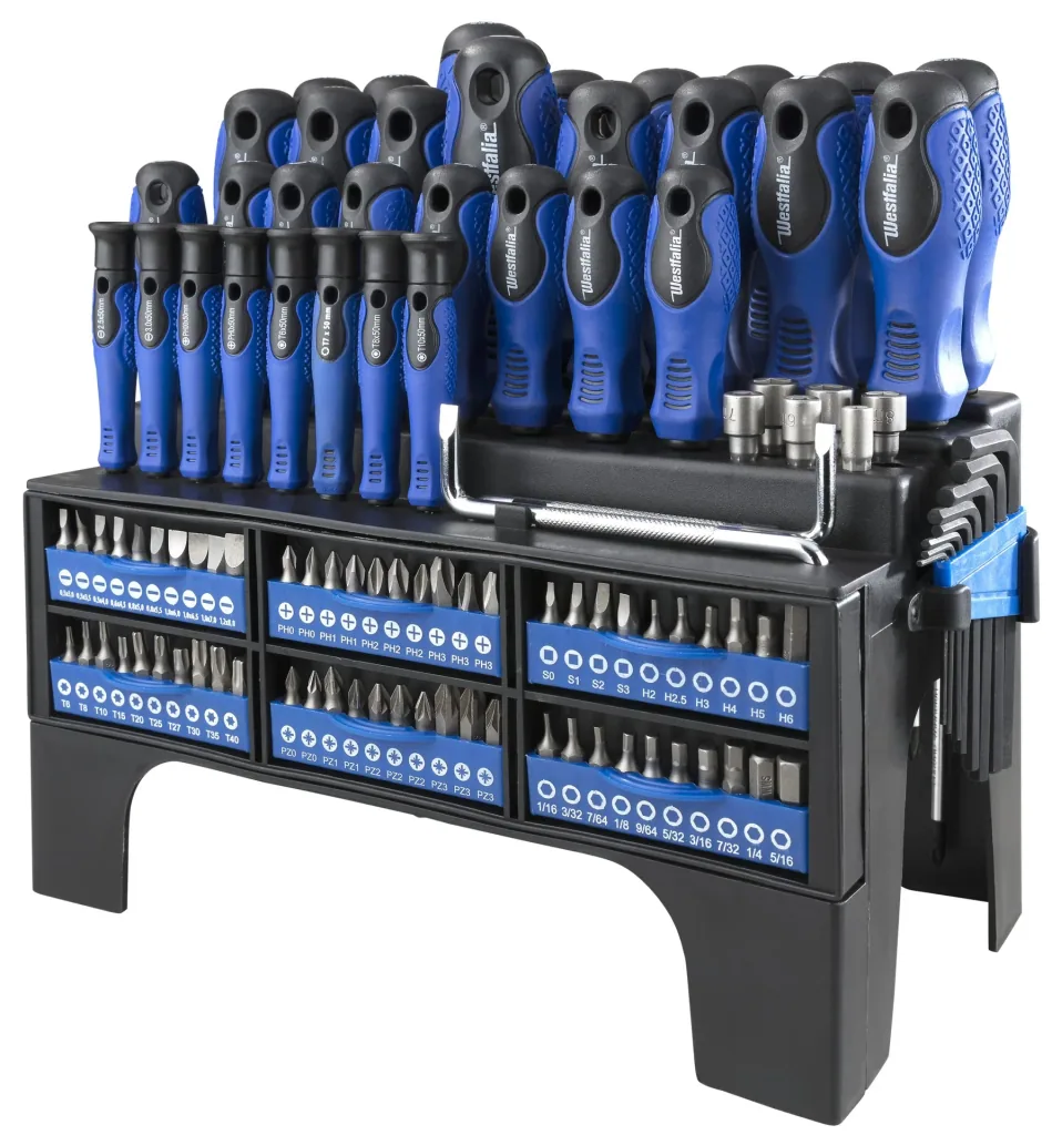 Screwdriver and bit set with holder 109-piece