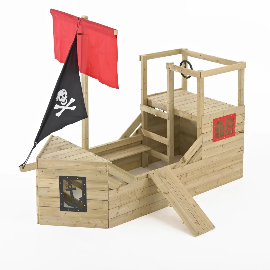 Wooden Pirate Ship Playground Galleon