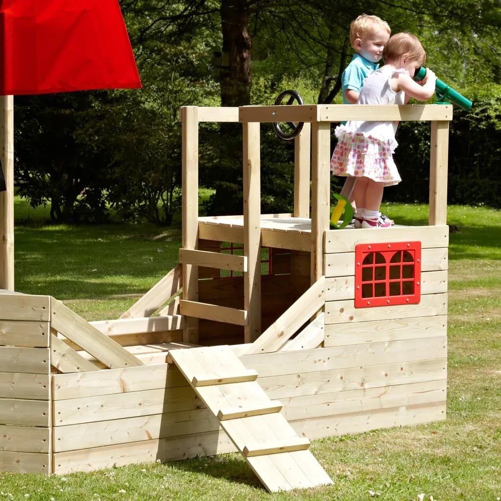 Wooden Pirate Ship Playground Galleon
