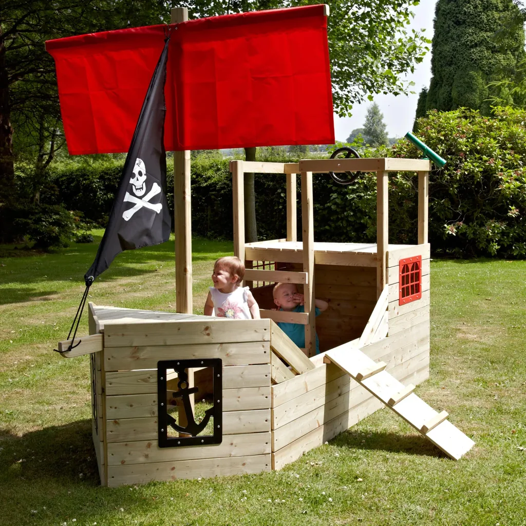 Wooden Pirate Ship Playground Galleon