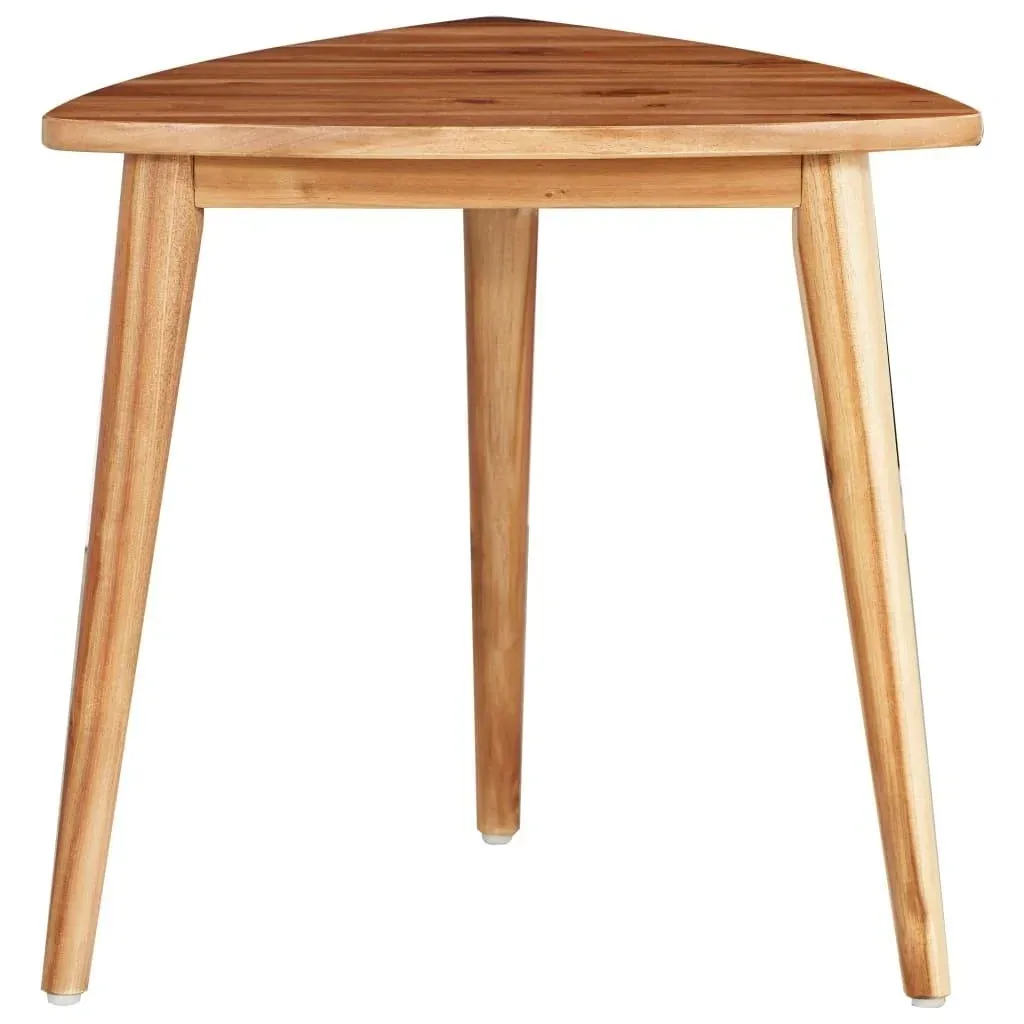 2 pieces table solid acacia wood