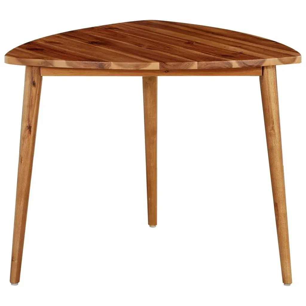 2 pieces table solid acacia wood
