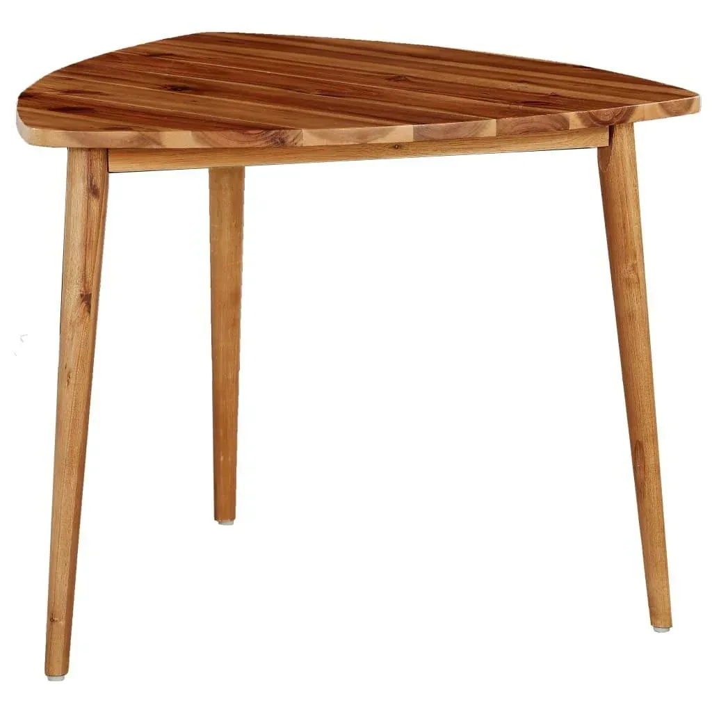 2 pieces table solid acacia wood
