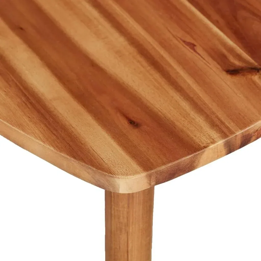 2 pieces table solid acacia wood