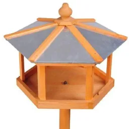 Birdhouse bird villa with stand and zinc roof 110x40x40 cm