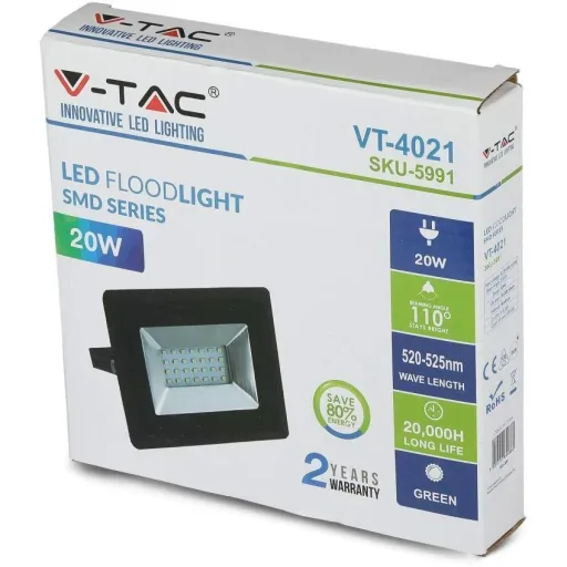 VT-4021 20W spotlight with green light - IP65 - Atmospheric lighting