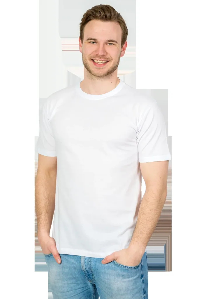 T-shirts in a double pack, color white, size S