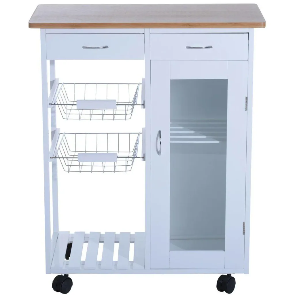 Kitchen trolley serving trolley kitchen shelf side trolley pine white