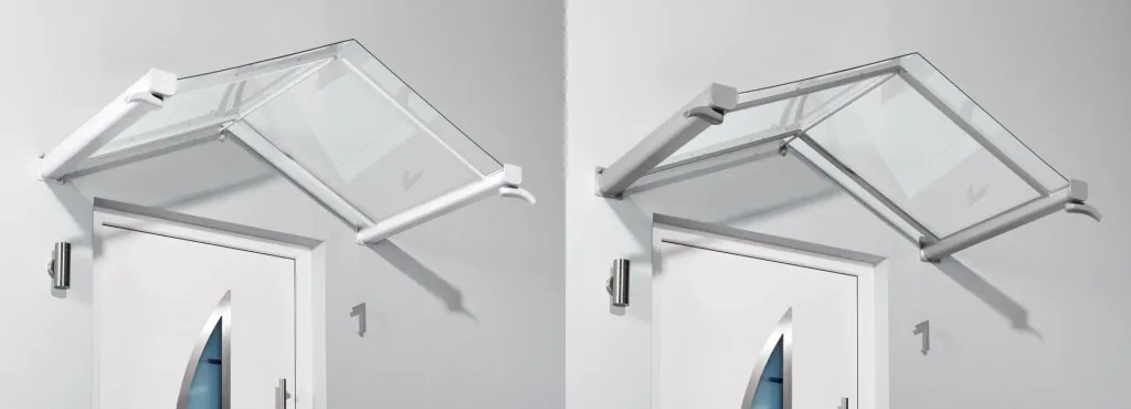 Canopy connecting set, stainless steel look