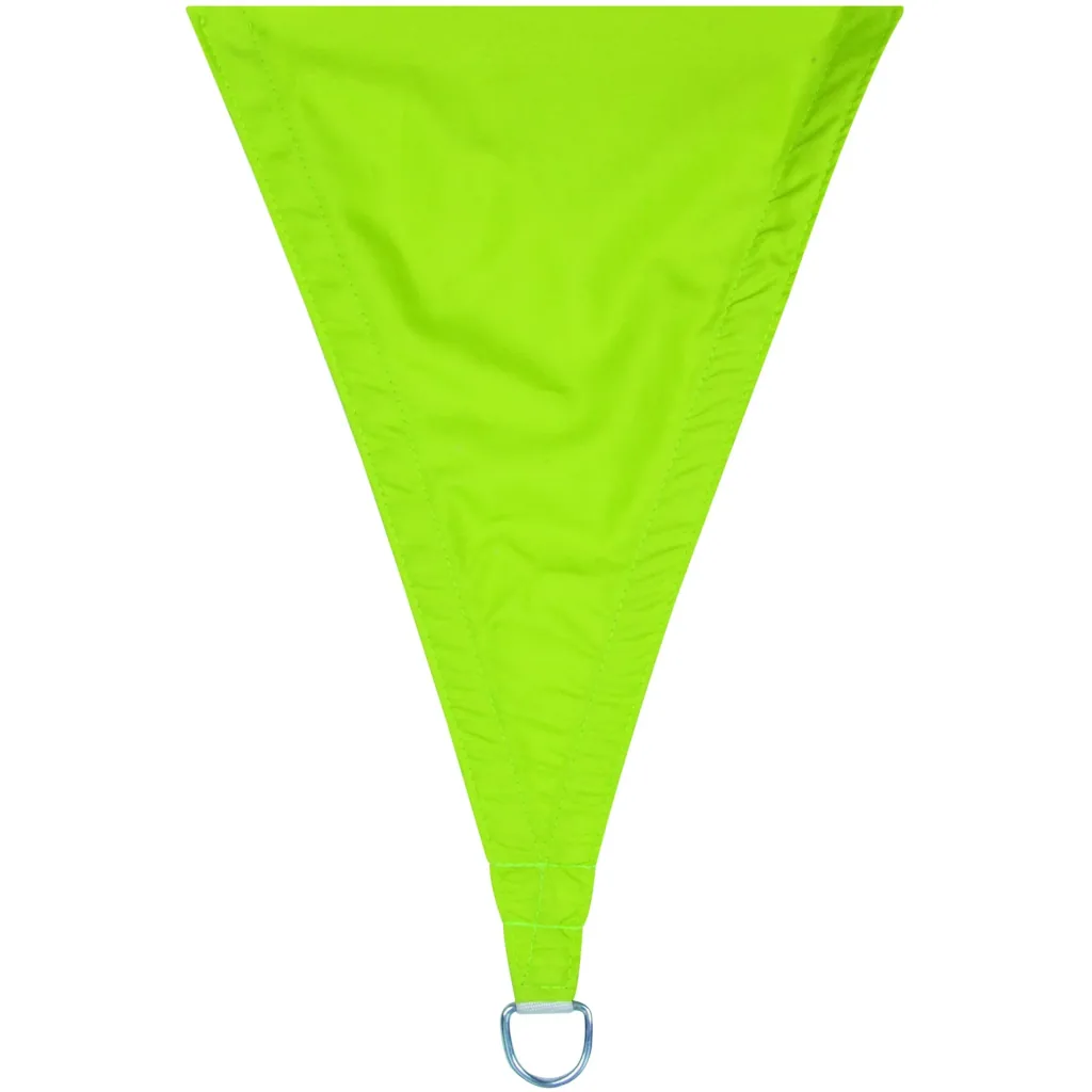 Sun sail - triangular - 3.6 x 3.6 m x 3.6 m - lime green