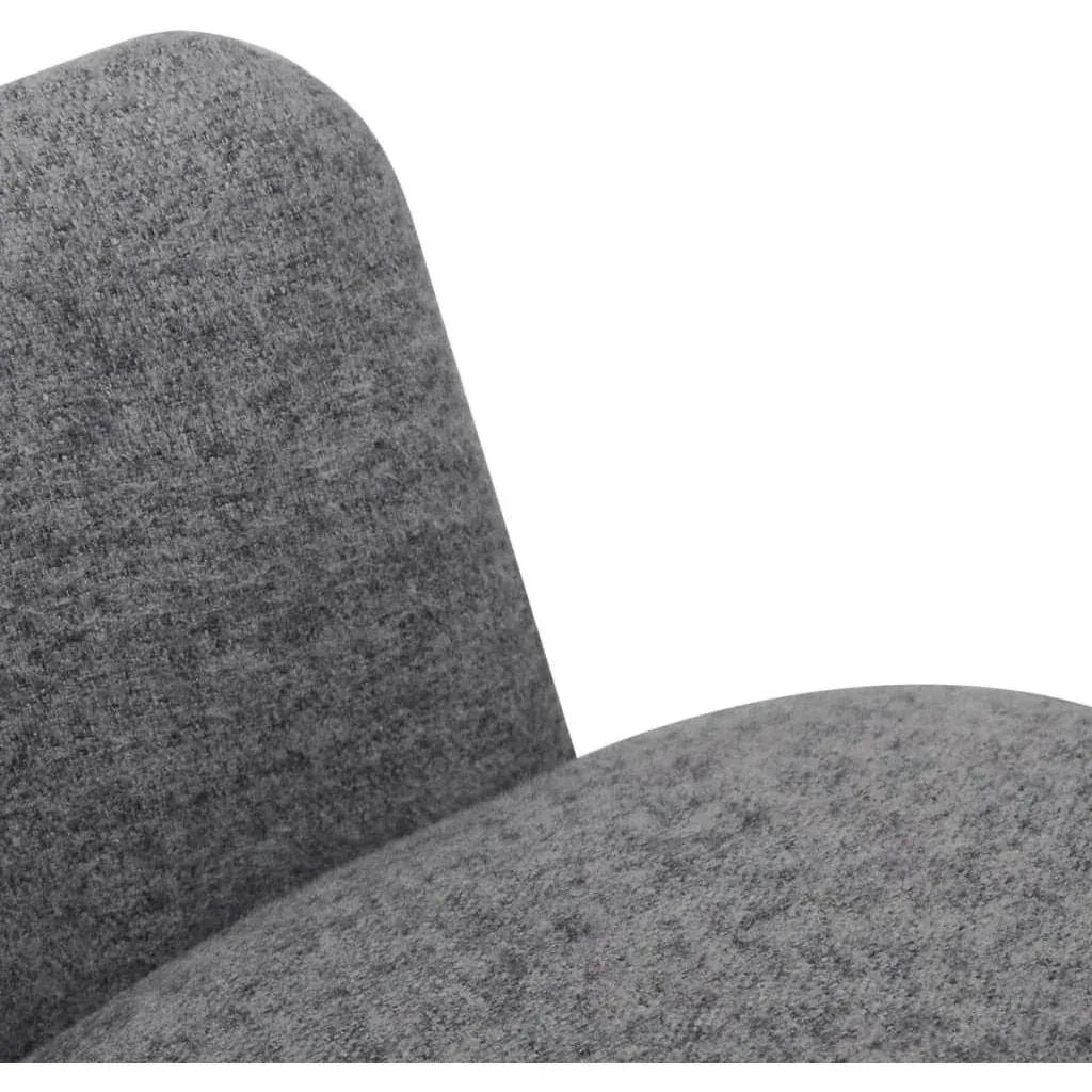 Dining room chairs 2-seater fabric light grey