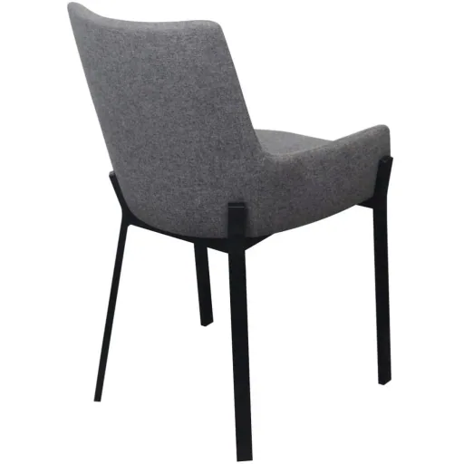 Dining room chairs 2-seater fabric light grey