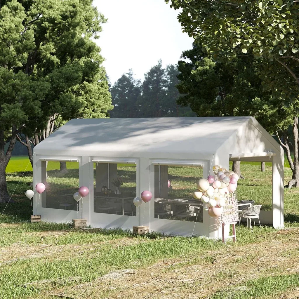 Pavilion 6 x 3 m - white