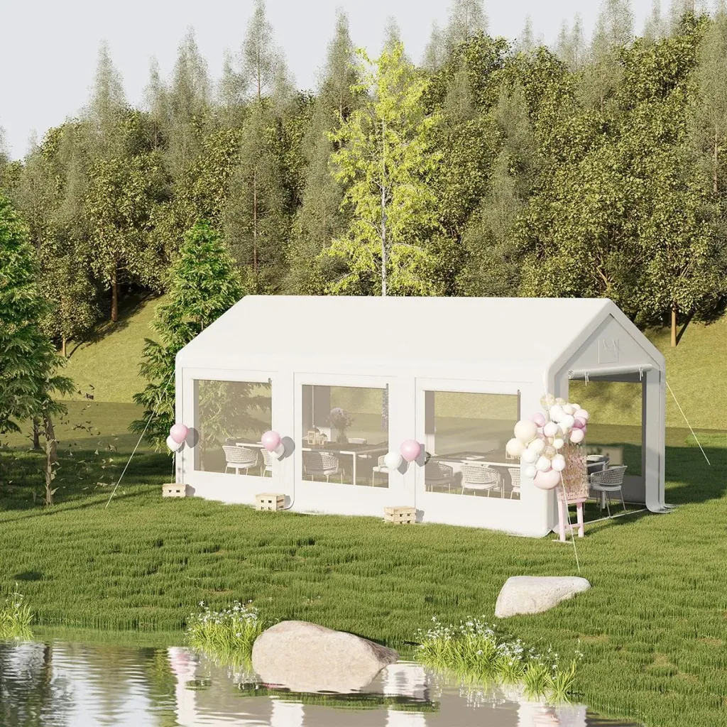 Pavilion 6 x 3 m - white