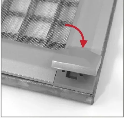 Professional light well cover with aluminum fabric